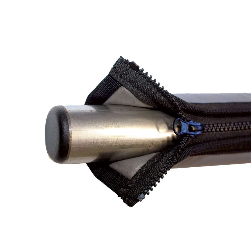 Gray Zip On Turnstile Arm Safety Sleeve
