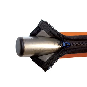 Zip On Turnstile Arm Cover in Orange Hayward Turnstiles